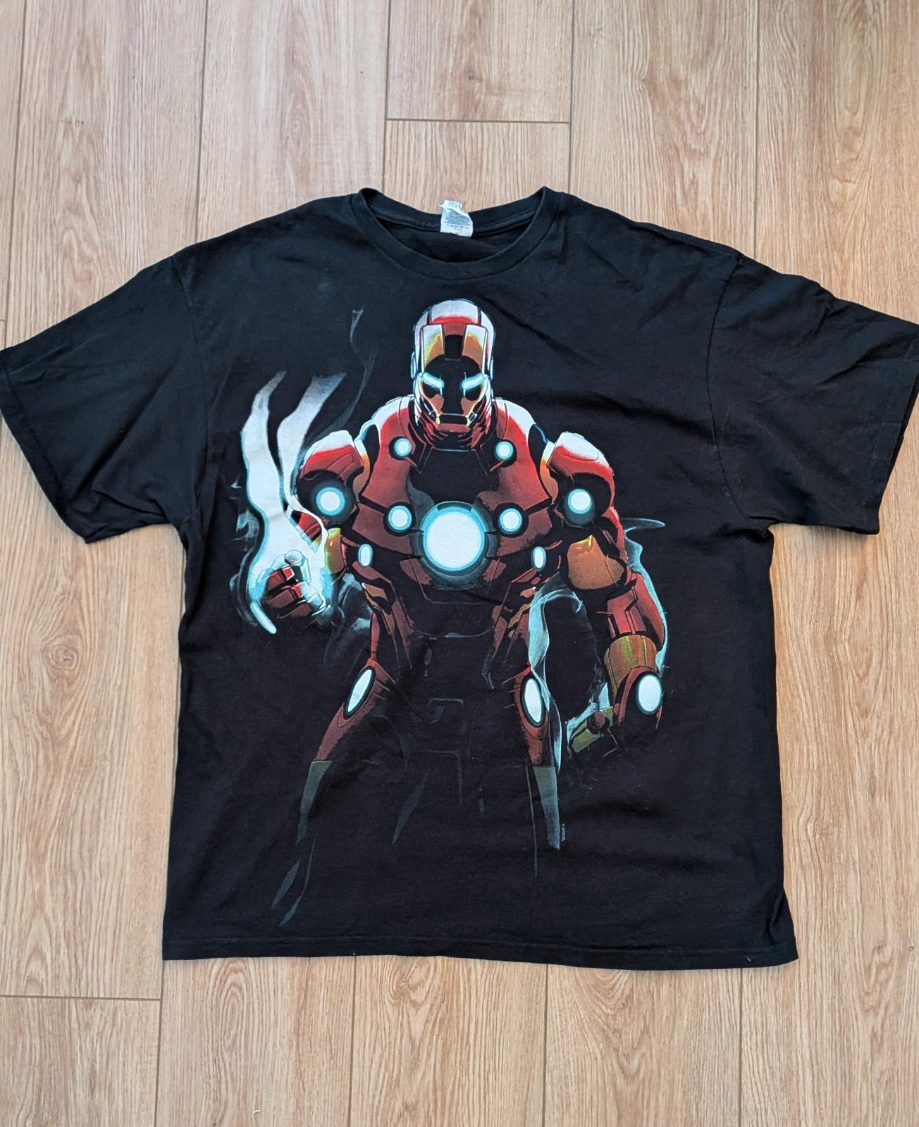 Vintage Marvel Iron Man Black Shirt Delta Pro Weight Y2K Sizez XL gallery