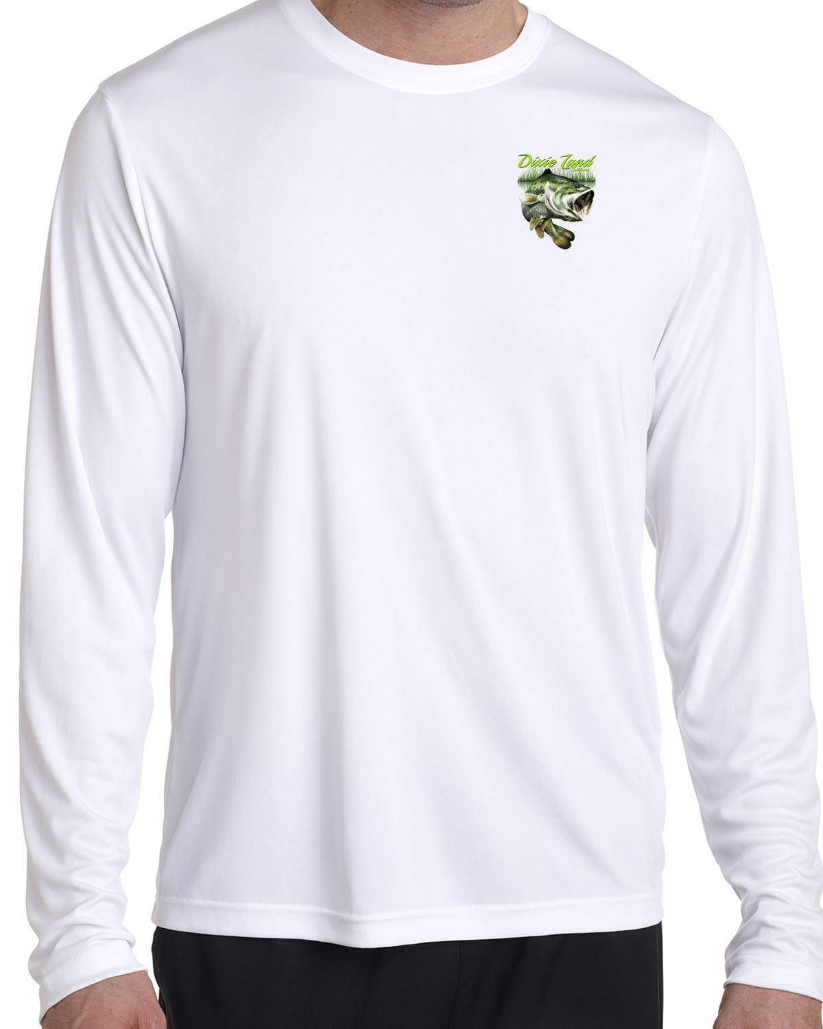 Bass fishing long sleeve t shirt 50+ uv polyester Dixie Land Outdoors gallery