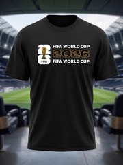2026 World Cup Trophy & Number Layout Printed Design, FIFA Official FREESHIPS