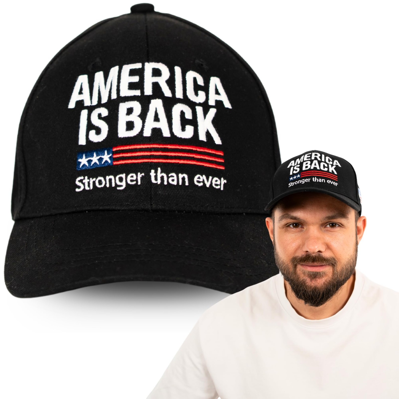 American Flag Hat for Men Women, USA Hats Baseball Cap, Patriotic Caps Outfit... gallery