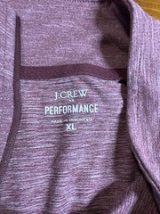 J Crew 1/4 Zip Pullover Men’s Extra Large Purple Performance Stretch Mock Neck