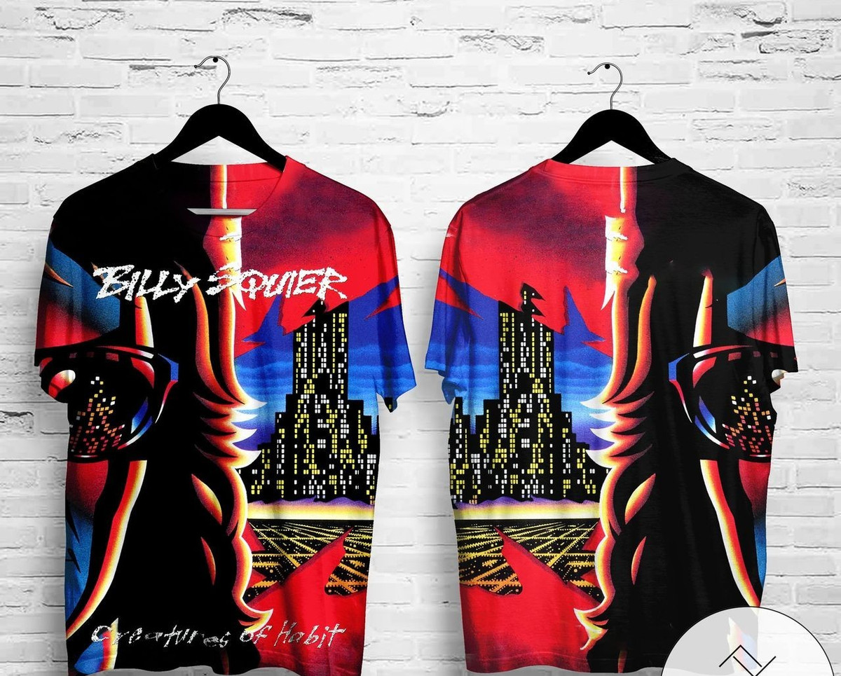 Billy Squier Creatures Of Habit Album Cover AOP 3D T-Shirt S-5XL K7.350 gallery