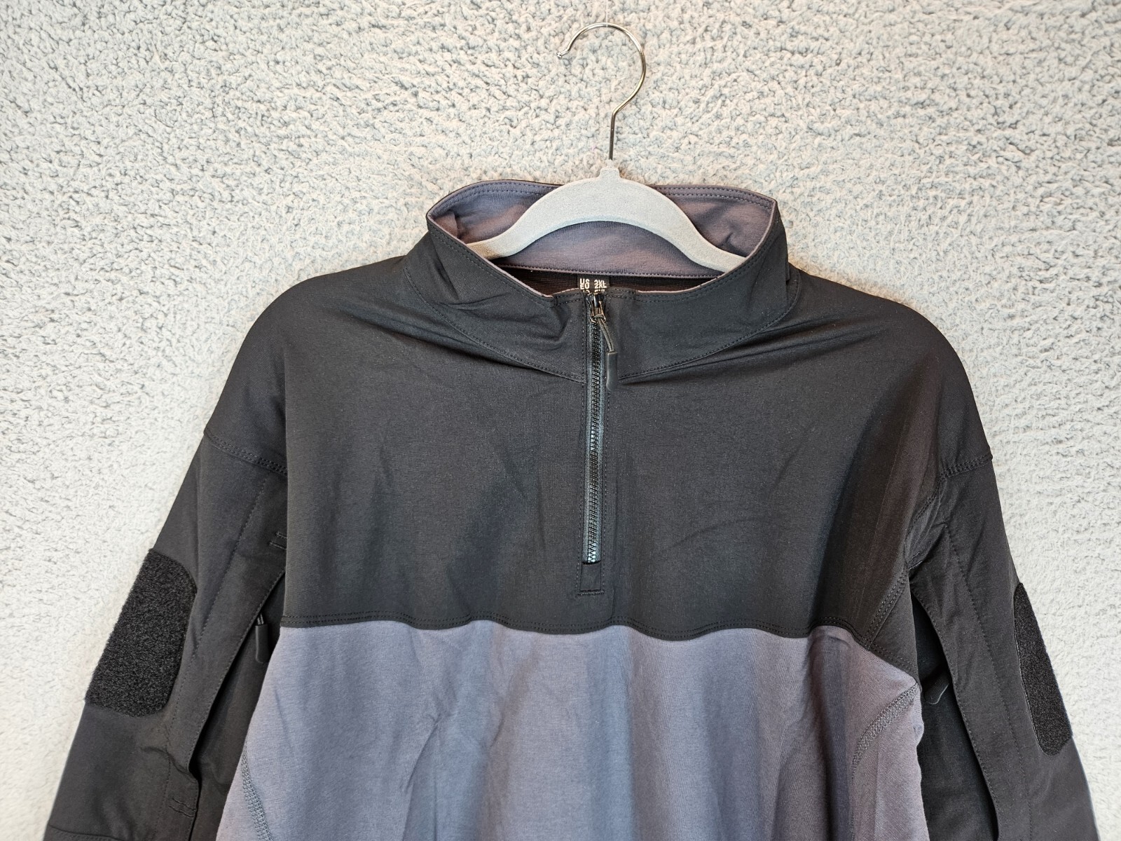 TacVasen Mens Tactical 2XL Shirt Black-Gray Cotton Body Nylon Sleeve Outdoors gallery