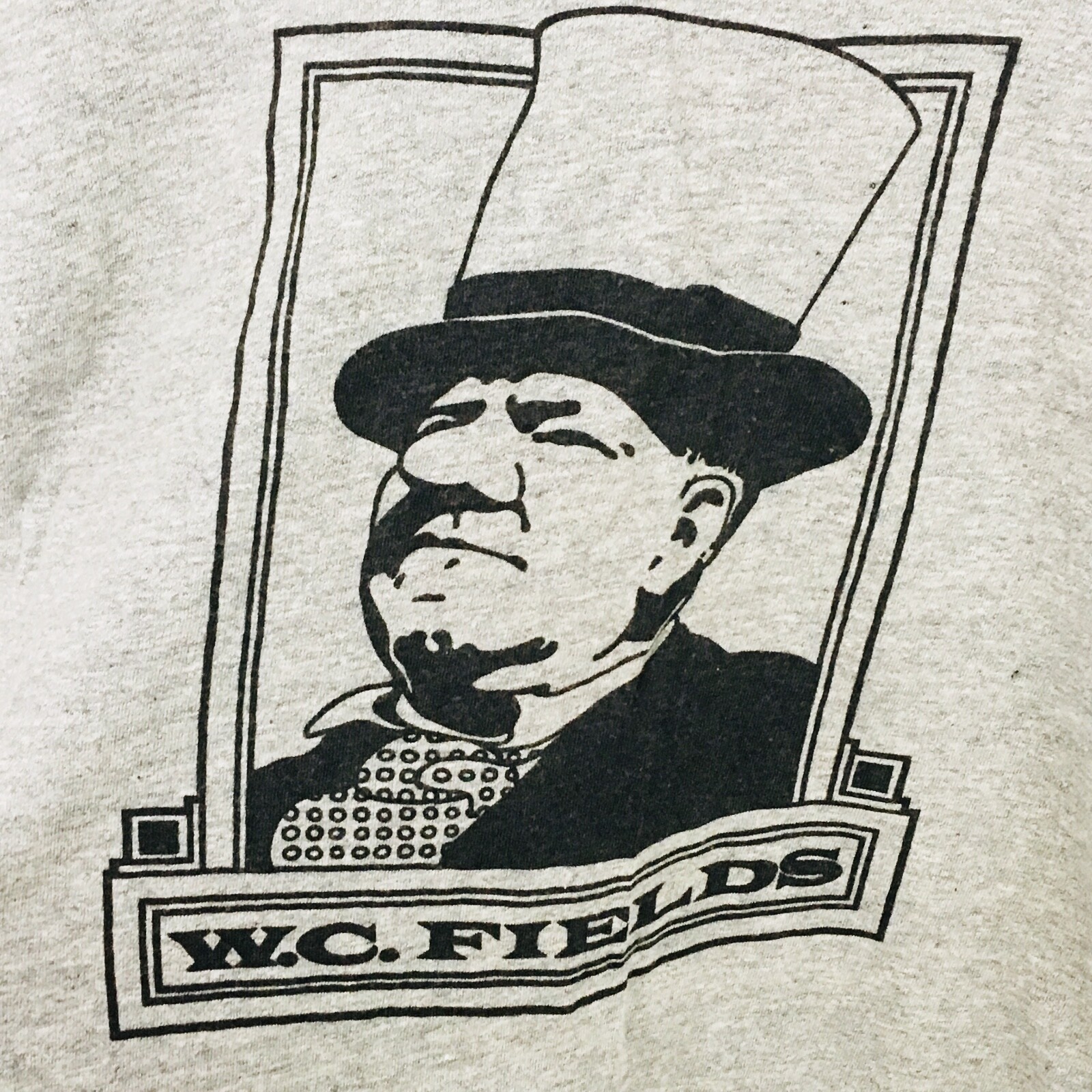 Vtg Artex W.C. Fields T-Shirt Adult M (38-40) Tee Shirt Heather Gray S Fit gallery