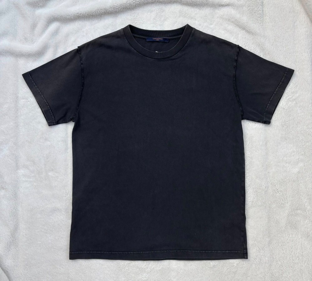 Louis Vuitton Navy Washed Inside Out Tee – S/M – $775 – Pre-Owned – Authentic