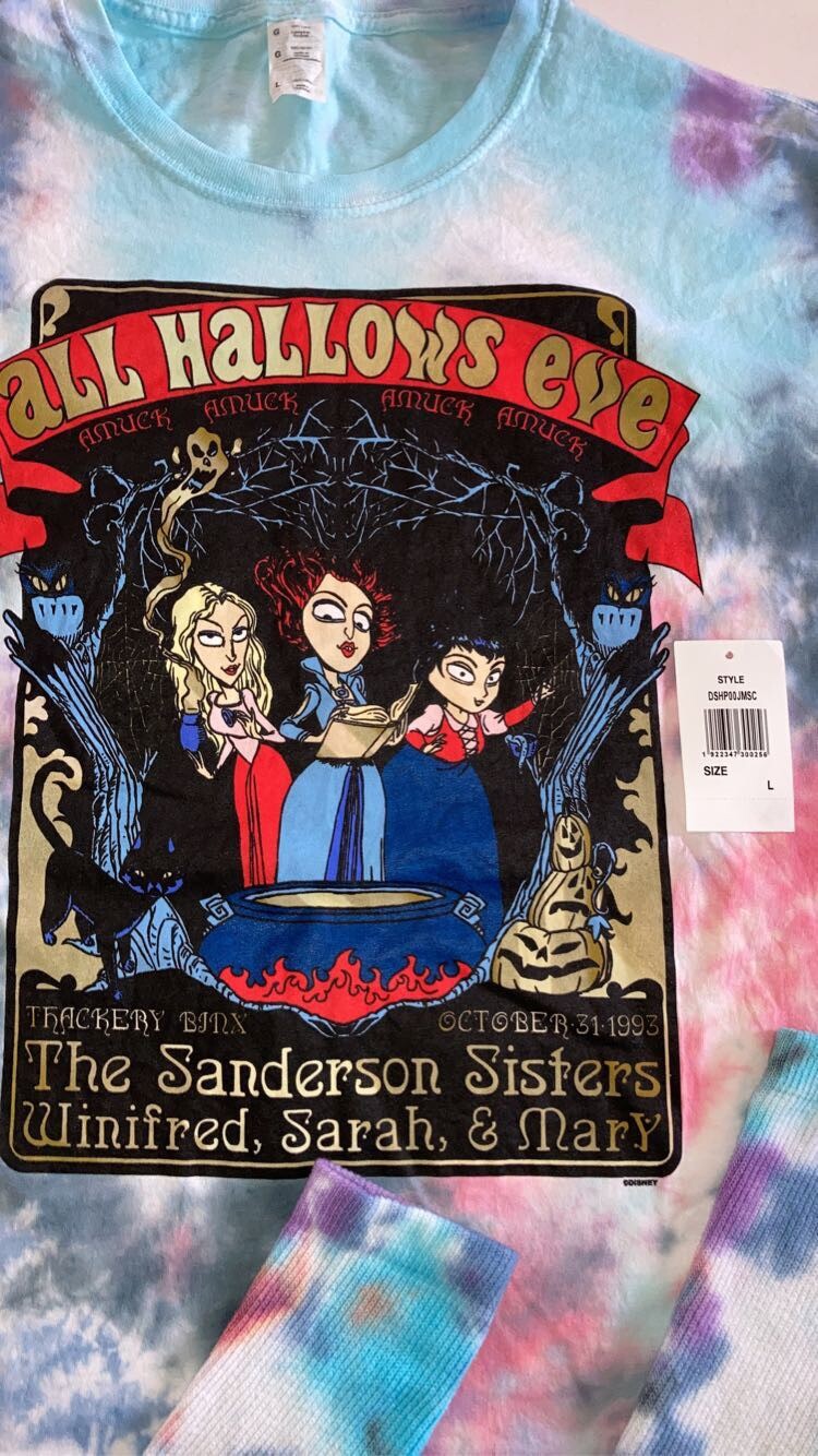 The Sanderson Sisters Hocus Pocus™ graphic tee size large with matching socks L gallery
