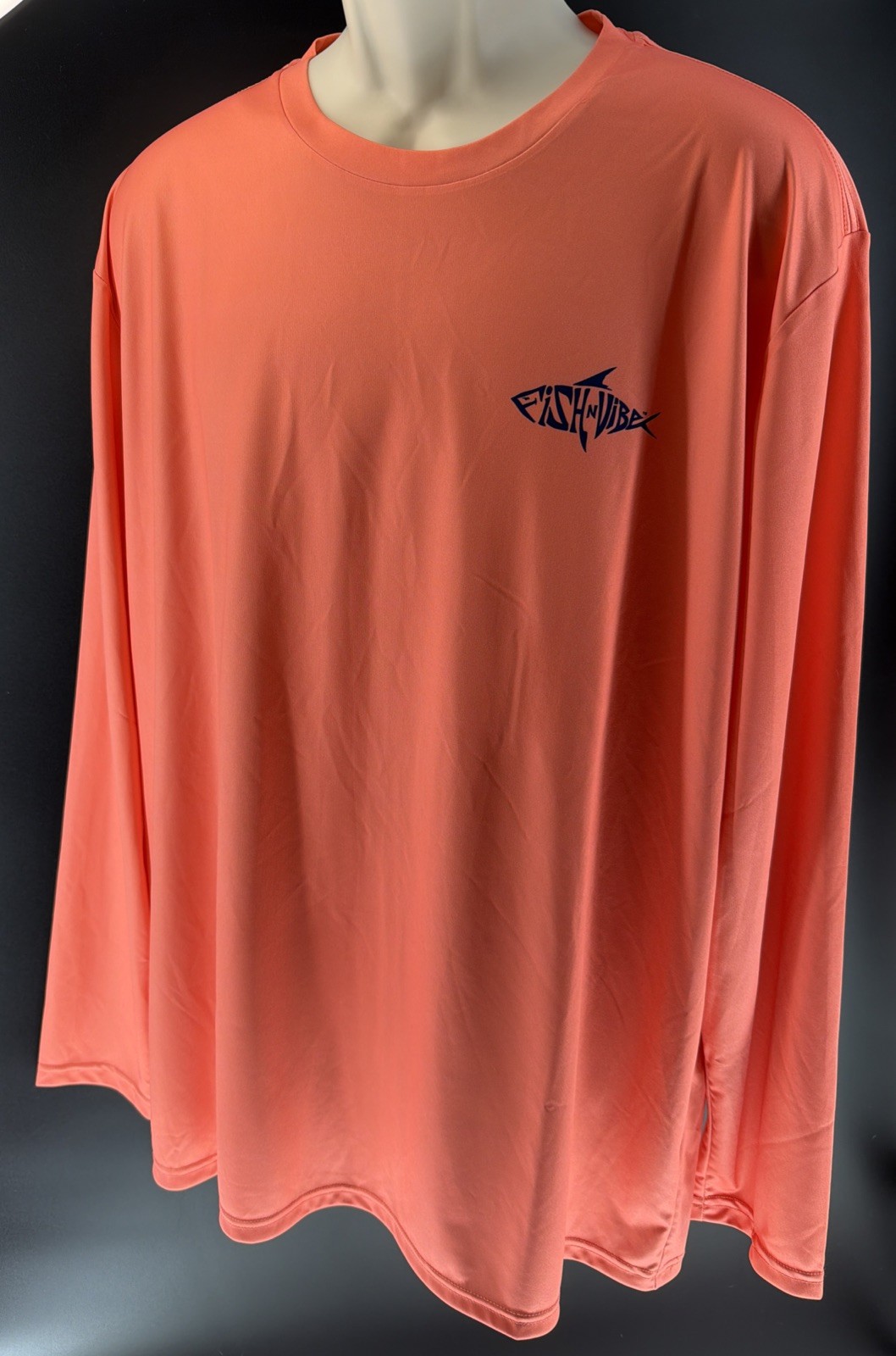 Fish N Vibe Outdoor Long Sleeve Shirt Men’s XL Orange100% Recycled Polyester NWT gallery