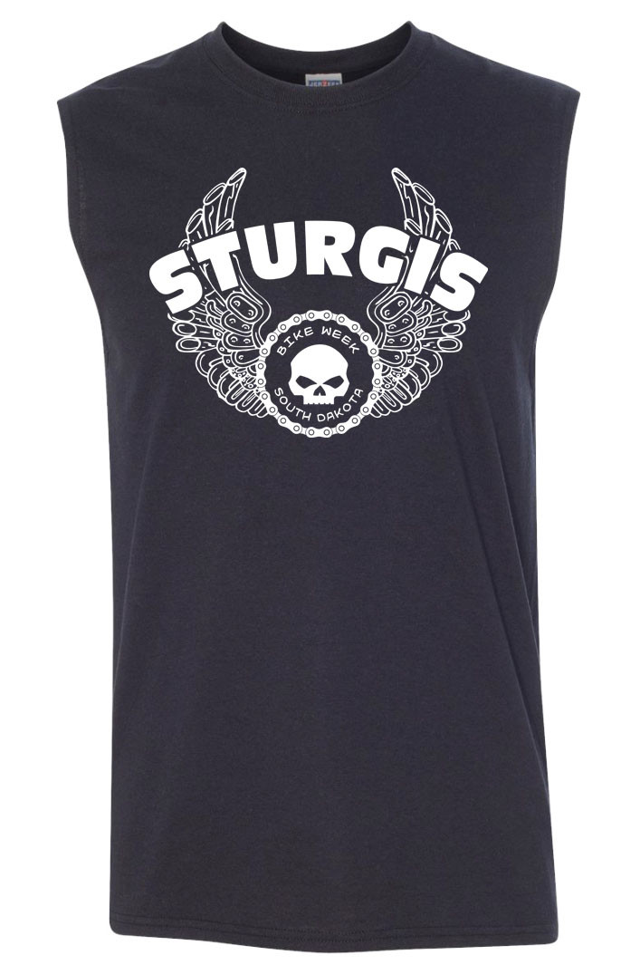 STURGIS iron wings SLEEVELESS T-shirt - Harley Davidson Bike Week Motorcycles gallery