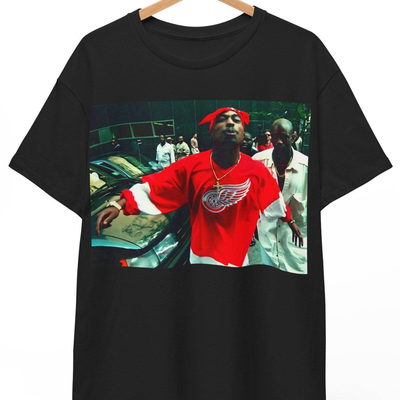 Tupac T-Shirt Dissing Reporter, Enhanced Graphic, 80s 90s Hip Hop rb, Old School gallery