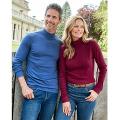 Mens Long Sleeve Plain Turtle Neck T shirt Casual Rib Funnel Winter Top M to 3XL