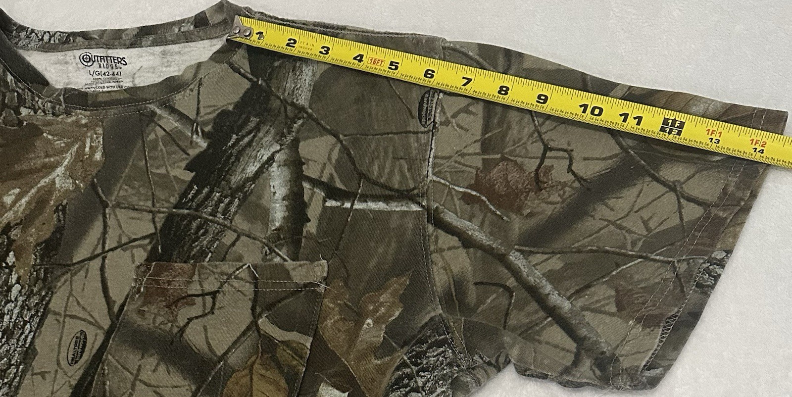 Outfitters Ridge Men’s L Camouflage Pocket Cotton T-Shirt RN 15897 (033) gallery