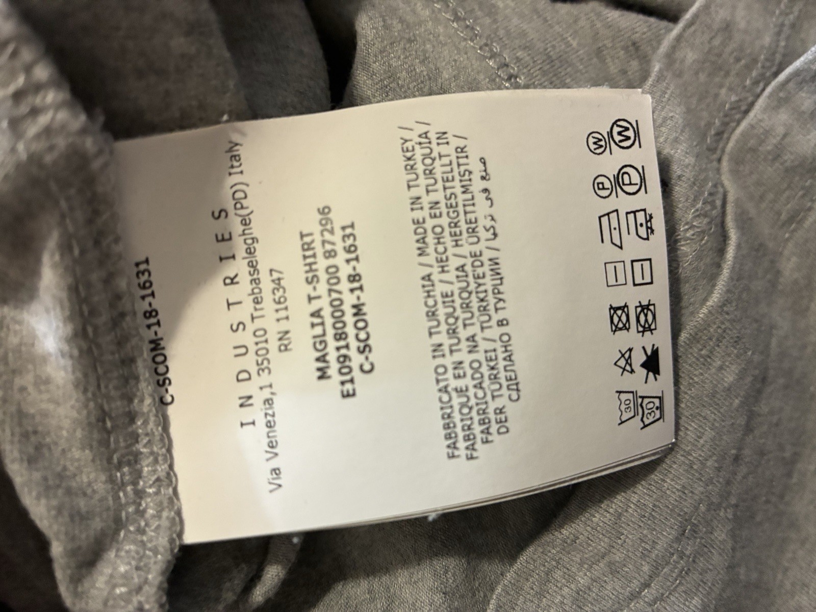 Rare Moncler Gray Neck And Cuff Logo T-shirt Size Large - $595 gallery