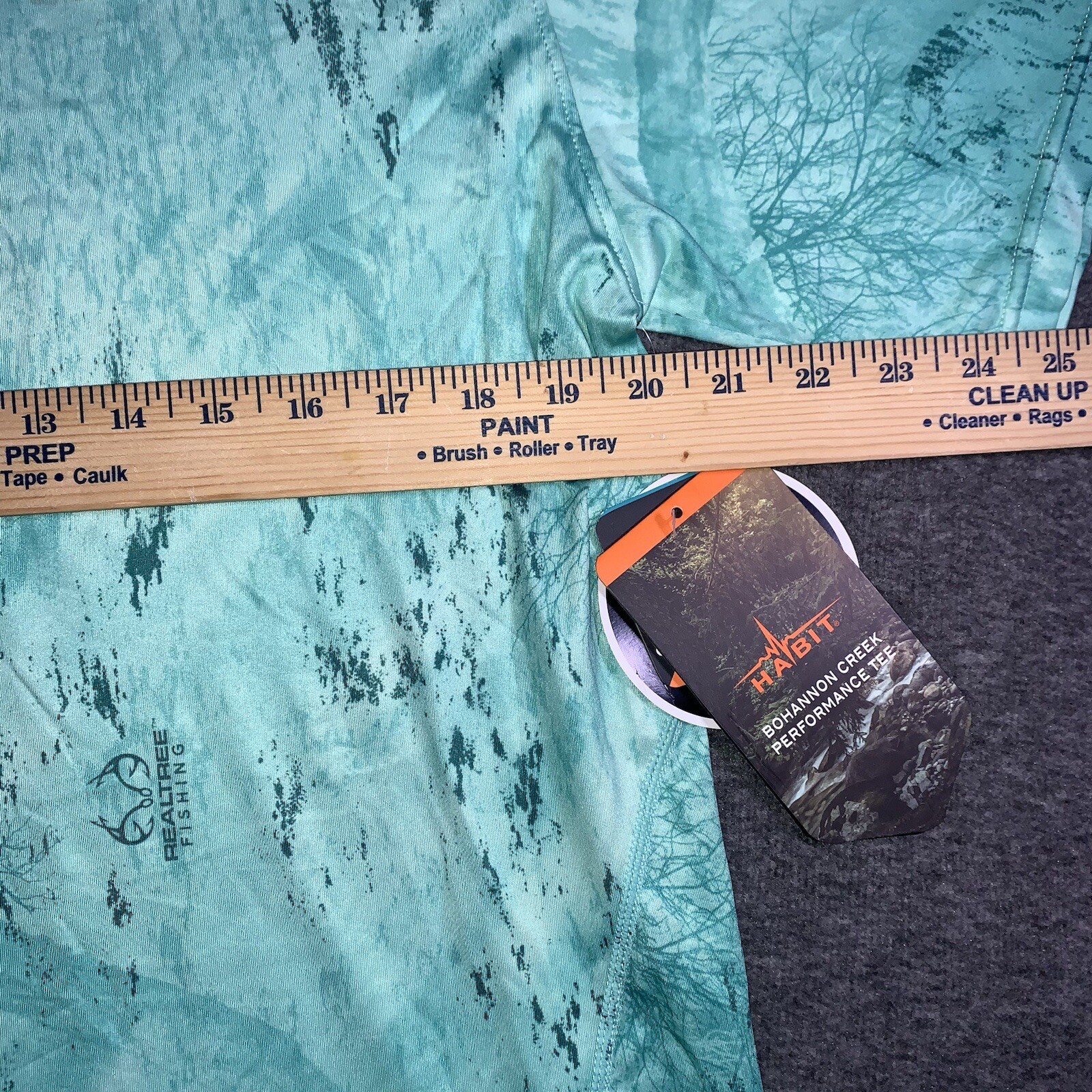 Habit Fishing Shirt Men's Medium Shockwave Green Short Sleeve Realtree NWT gallery