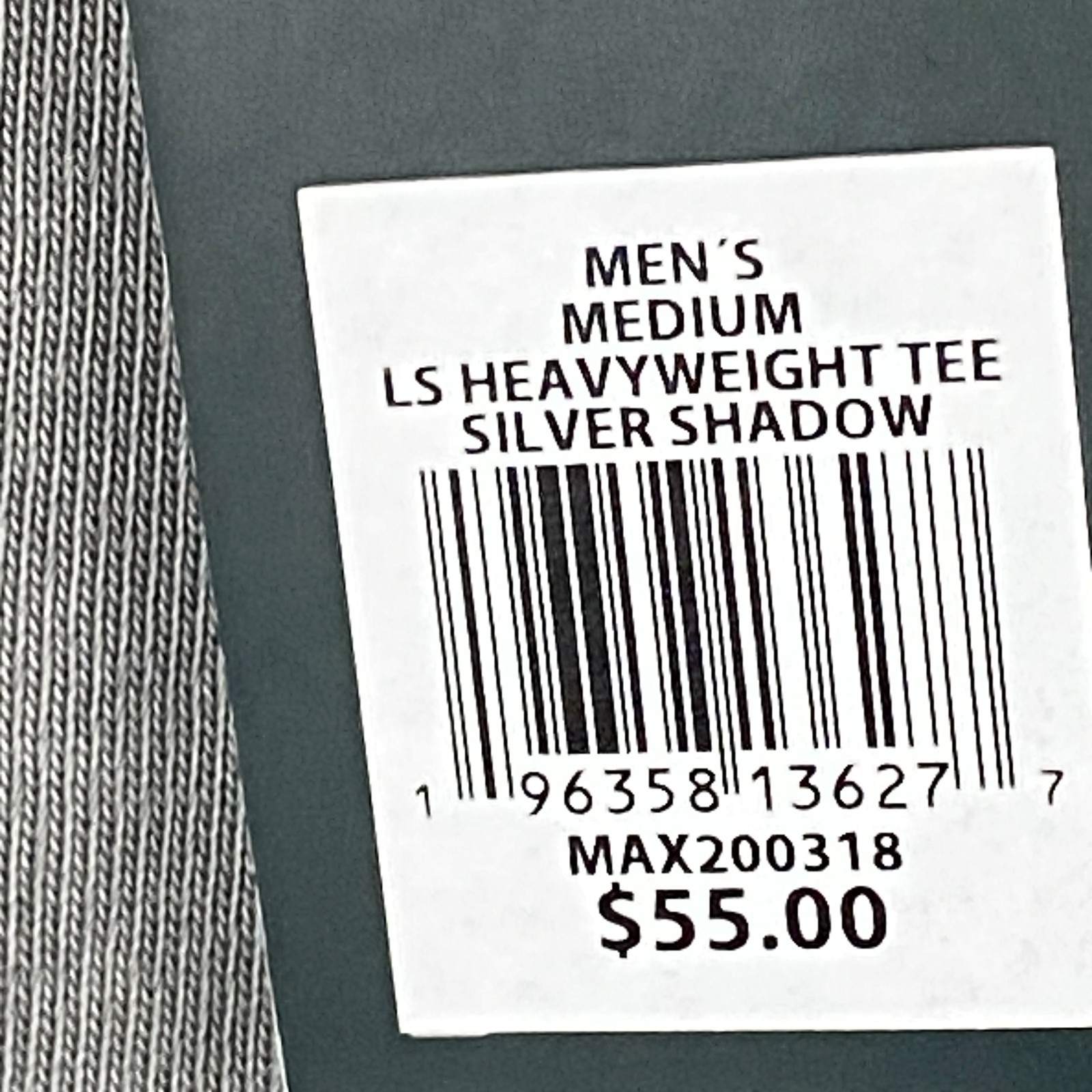 VRST Heavyweight Tee Mens Medium Long Sleeve T Shirt Gray Crew Neck gallery