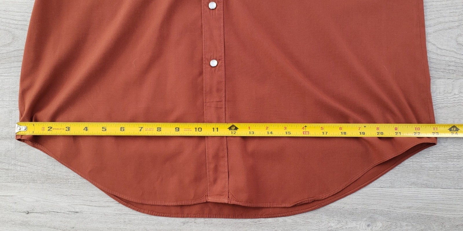 Vintage Stable Gear Western Pearl Snap Shirt L Rust Brown Cowboy Long Sleeve gallery