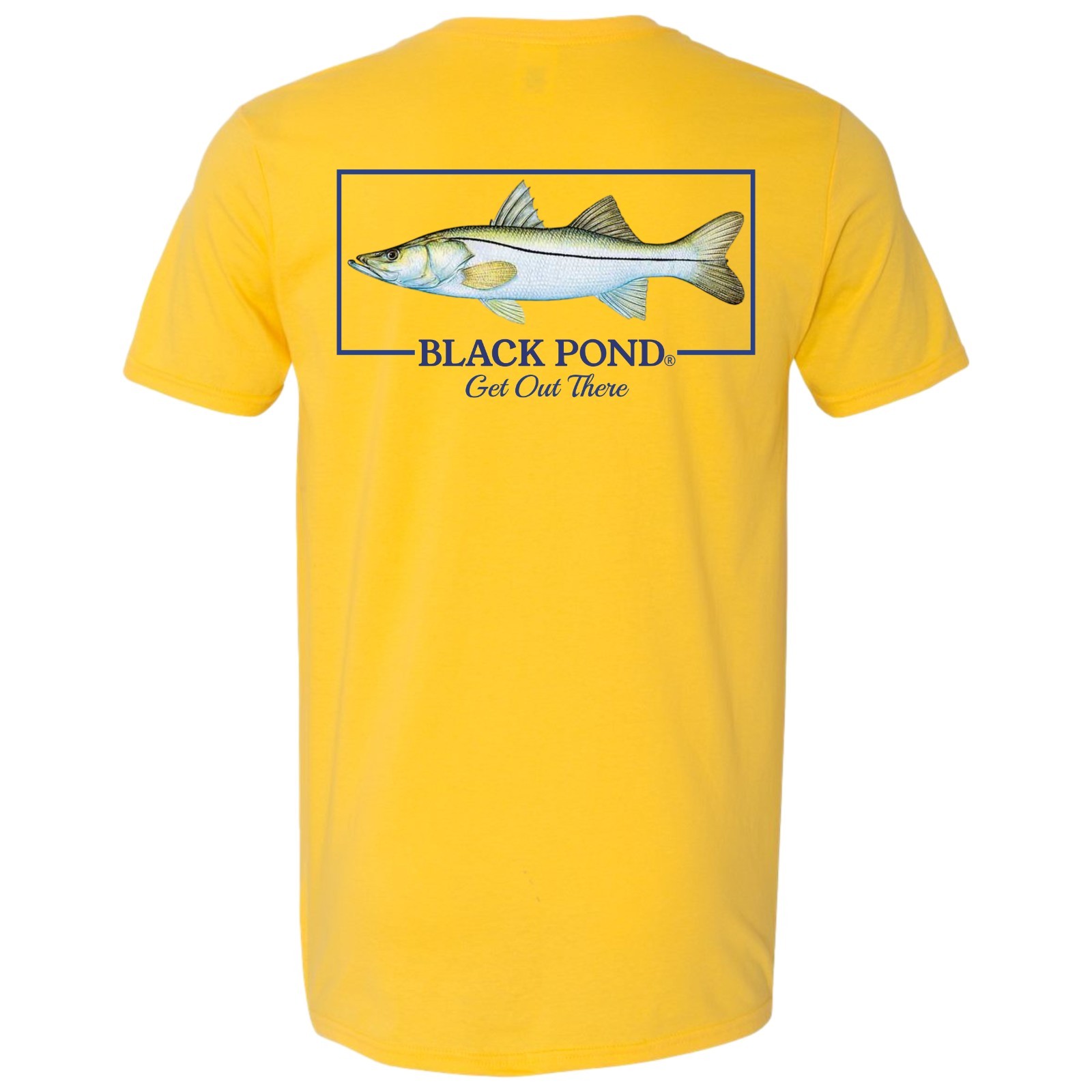 Black Pond Saltwater Series Snook Men's T-shirt Backwater Fishing gallery