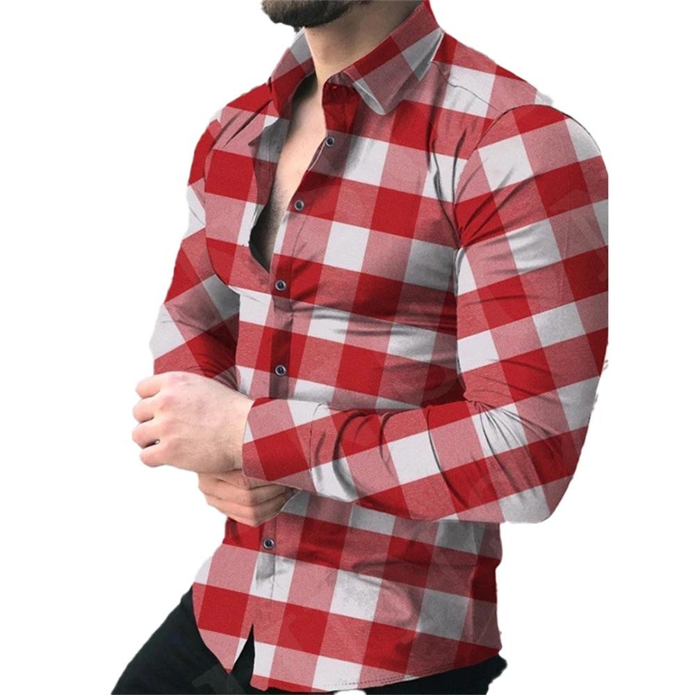Camisas De Manga Larga a Cuadros Para Hombre Camisa De Vestir De Negocios CamiSO gallery