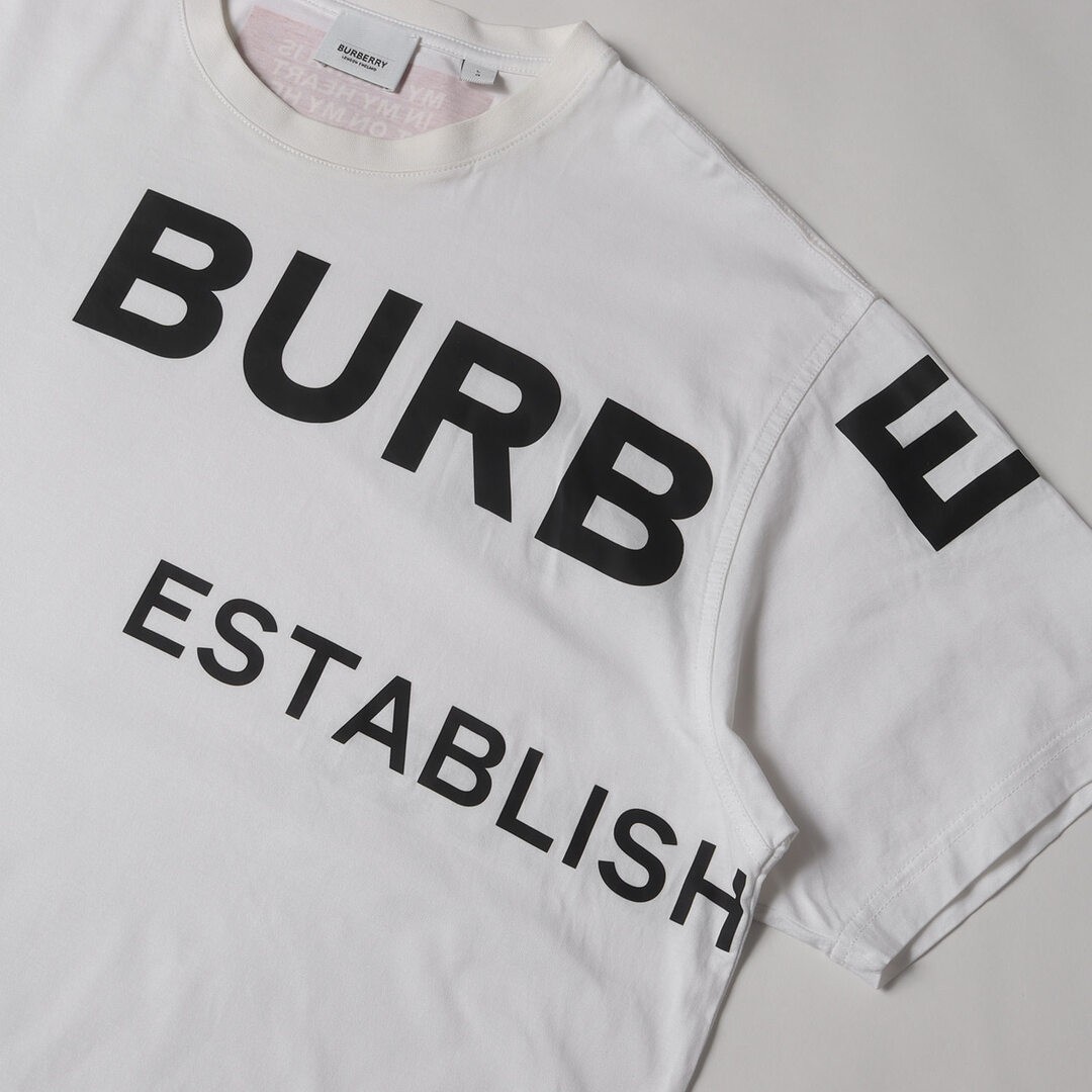 BURBERRY T-shirt White Size: L | 21SS Tissue Horseferry Multi-logo Used BEEG-0 gallery