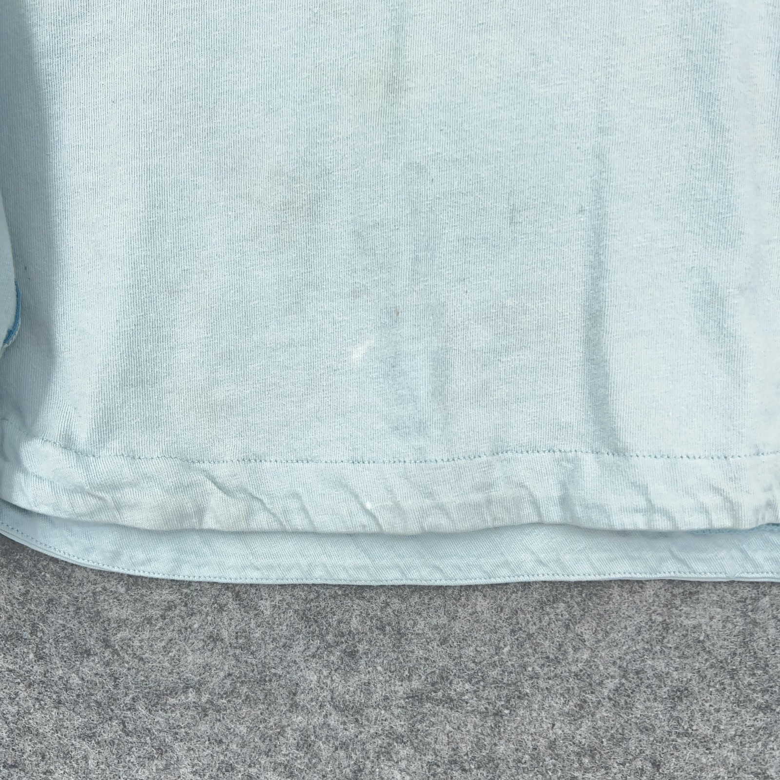 Nike Shirt Mens XL Light Blue Long Sleeve Logo Tape Graphic Tee Cotton Athletic gallery