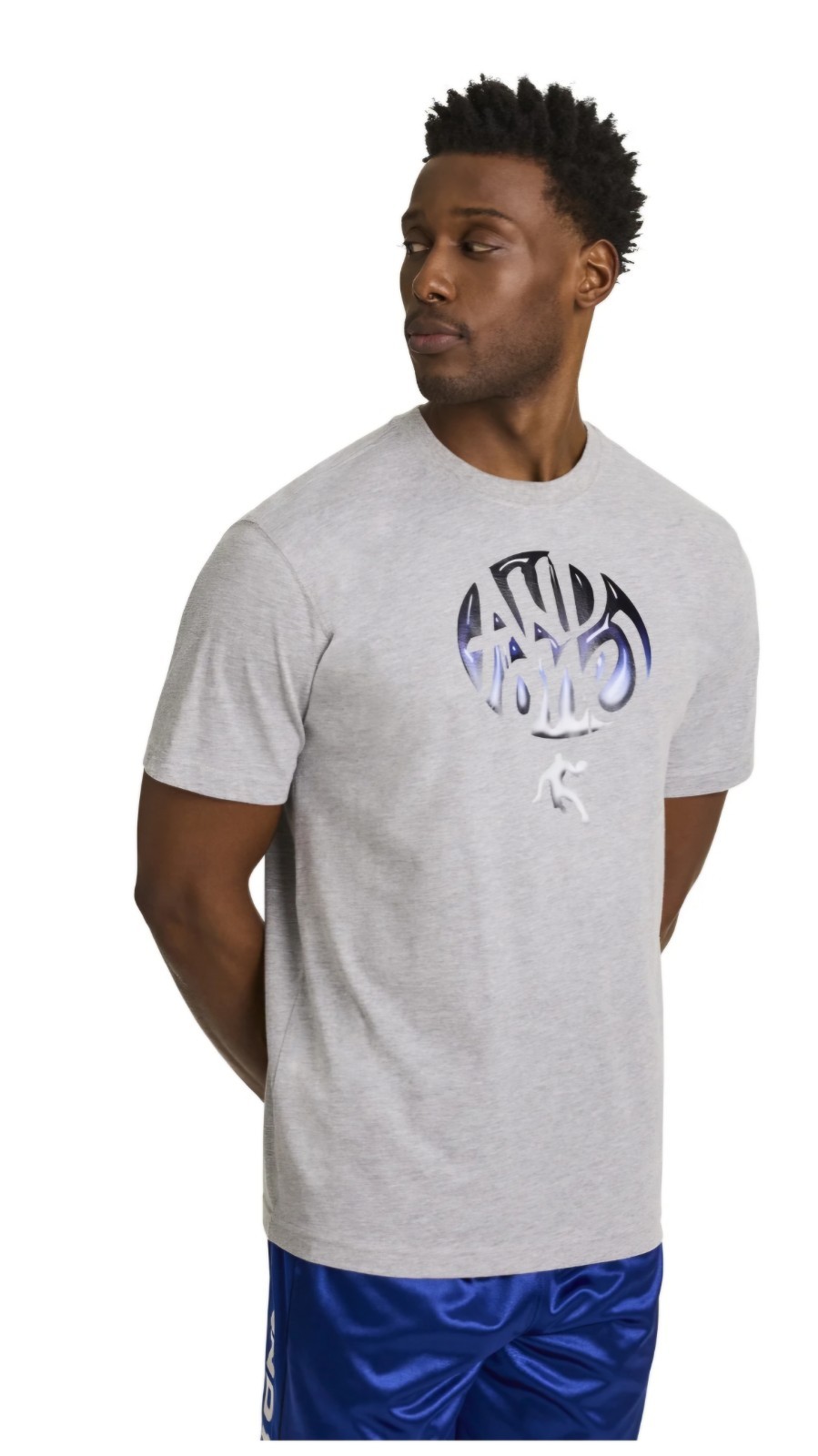 AND1 Men's Graphic Gray Short Sleeve T-Shirt Size L NEW Free Shipping gallery
