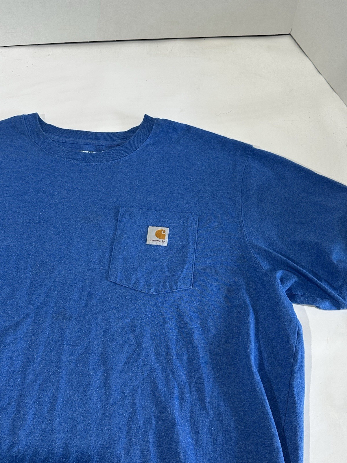 Carhartt Mens XL T-Shirt Loose Fit Blue Pocket gallery