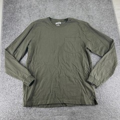 Duluth Long Sleeve Green Longtail T Shirt Untucked Length Standard Fit Mens M