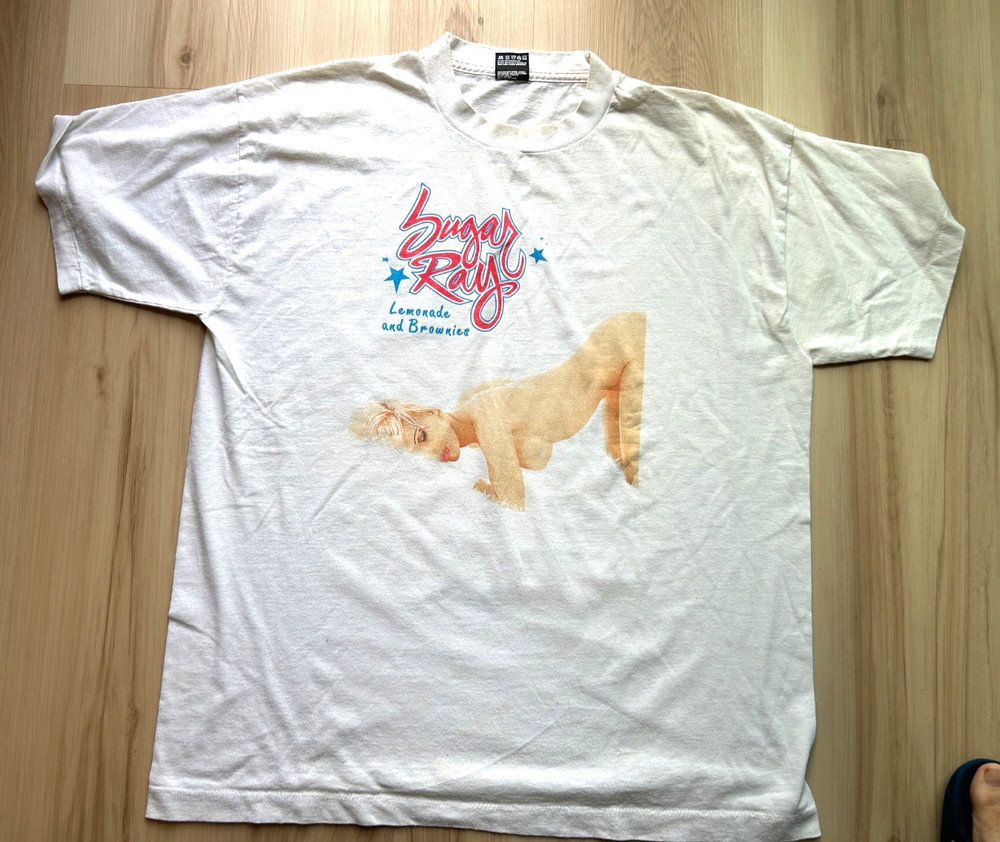 SUGAR RAY EXTREMELY RARE 1995 EUROPEAN TOUR SHIRT LEMONADE & BROWNIES