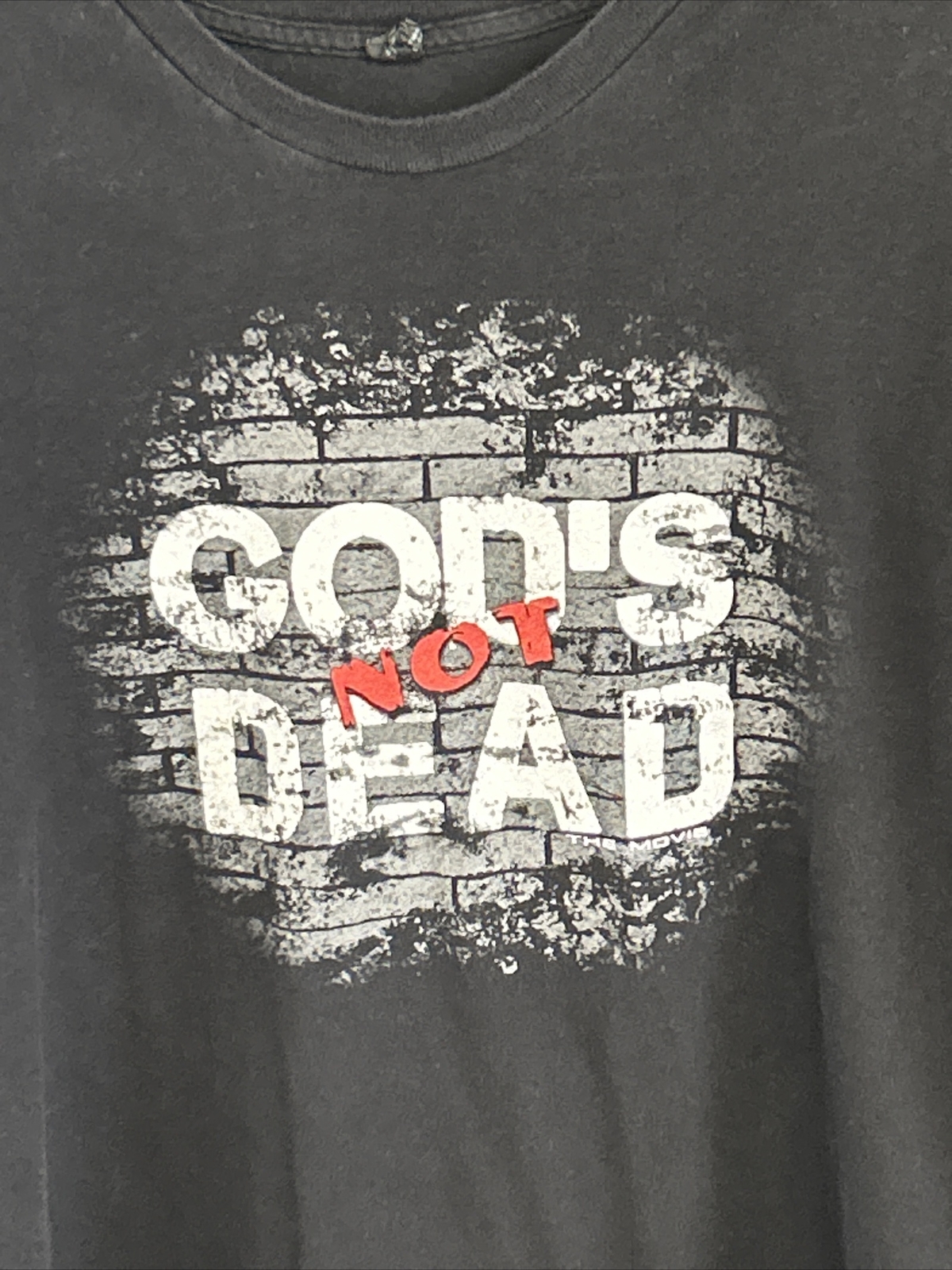 God's Not Dead The Movie Promo T-Shirt Adult Size XL Black Tultex Double-sided gallery