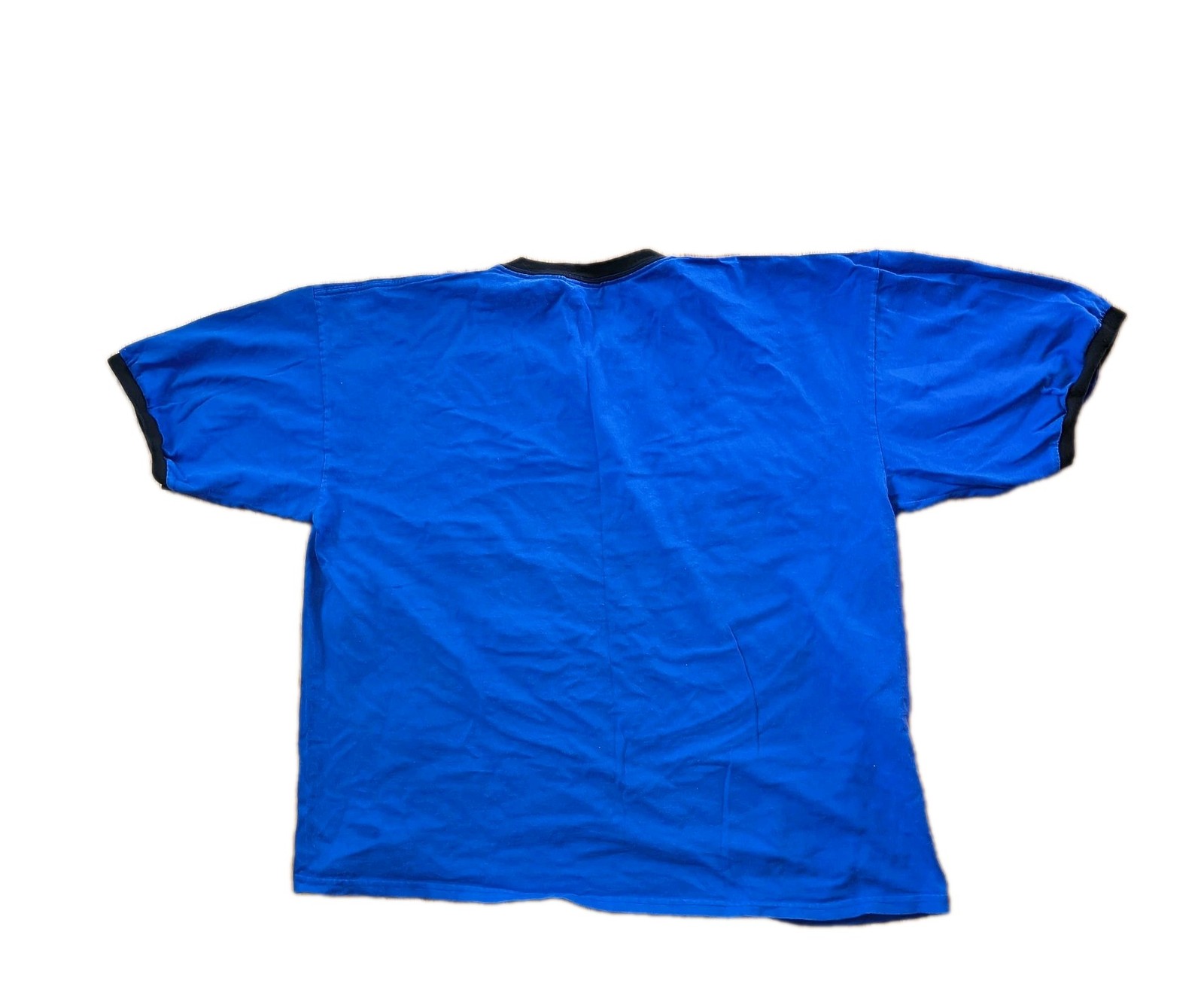 Vintage Champs Sports Blue T-shirt with Contrast Neck & Sleeve Trim Size XXL gallery