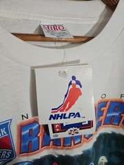 New NOS NWT 1996 Mark Messier NHL Player Tee T Shirt Men’s XL New York Rangers