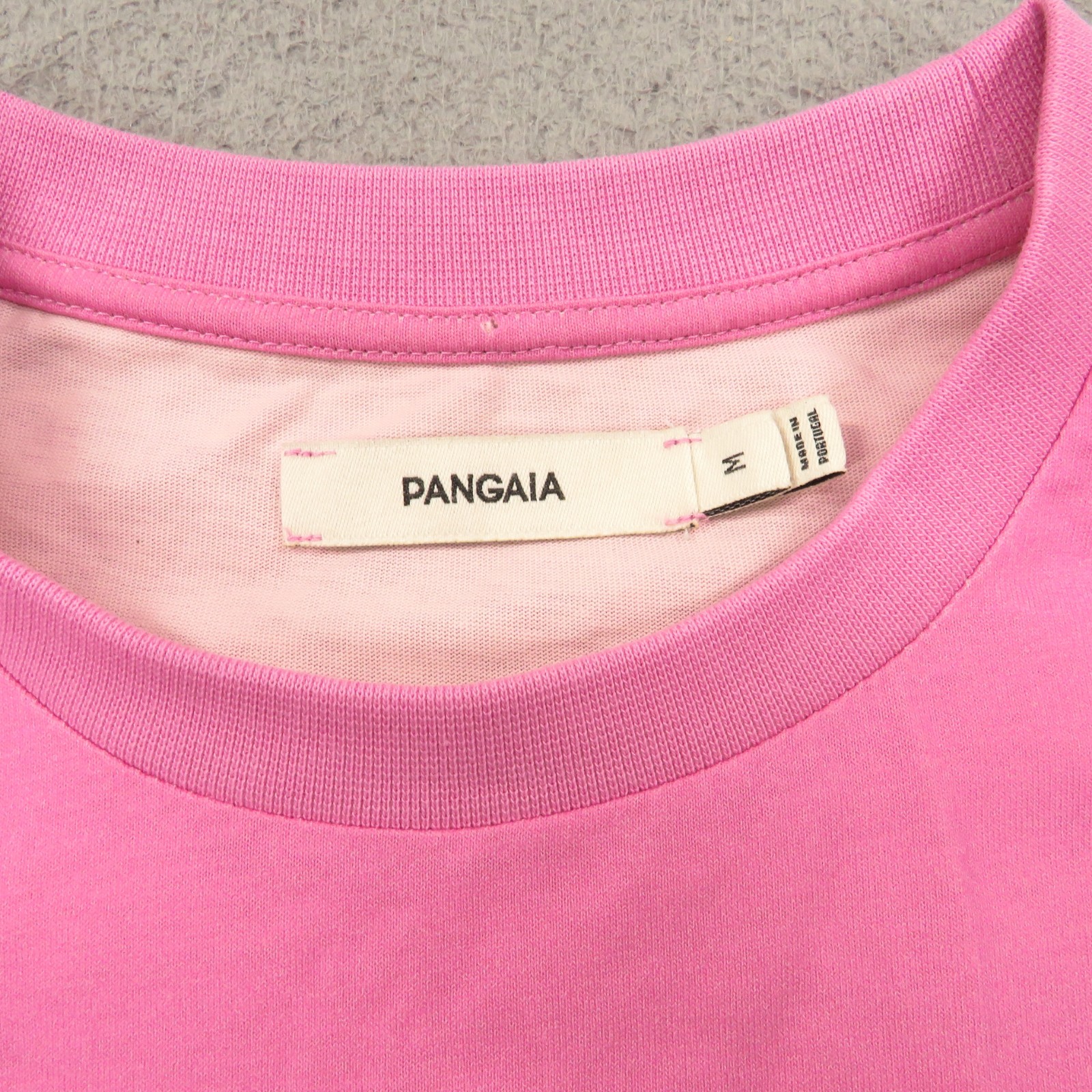 Pangaia Shirt Mens Medium Blush Hot Pink Ombre Fade Peppermint Minimalist Eco gallery