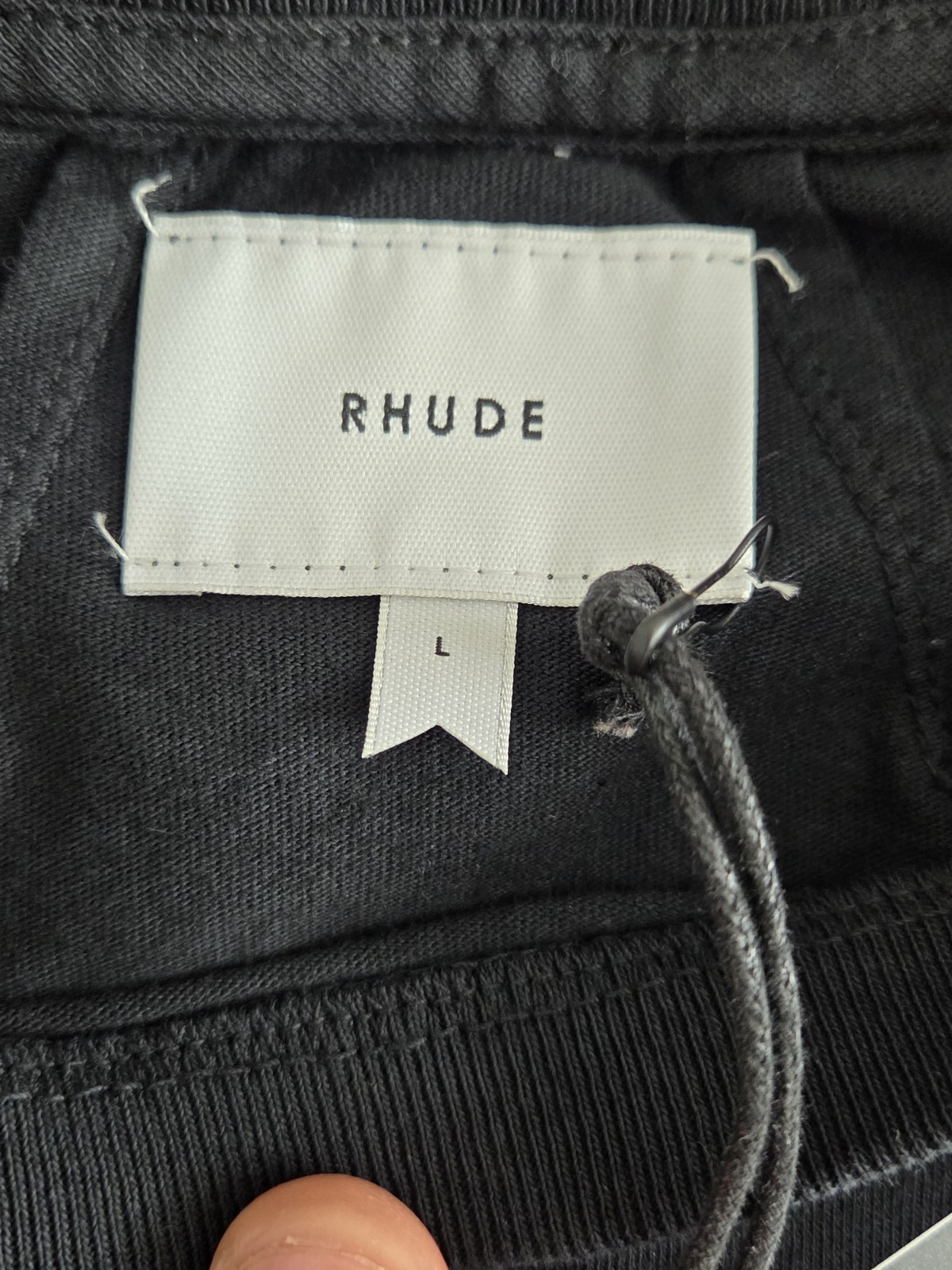 Rhude Flag Tee Vintage Black Sz Large gallery