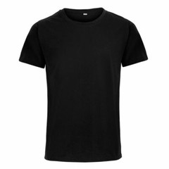 Unisex Cotton Round Neck Blank Short-Sleeved T-shirt Sports Daily Wear Clothing