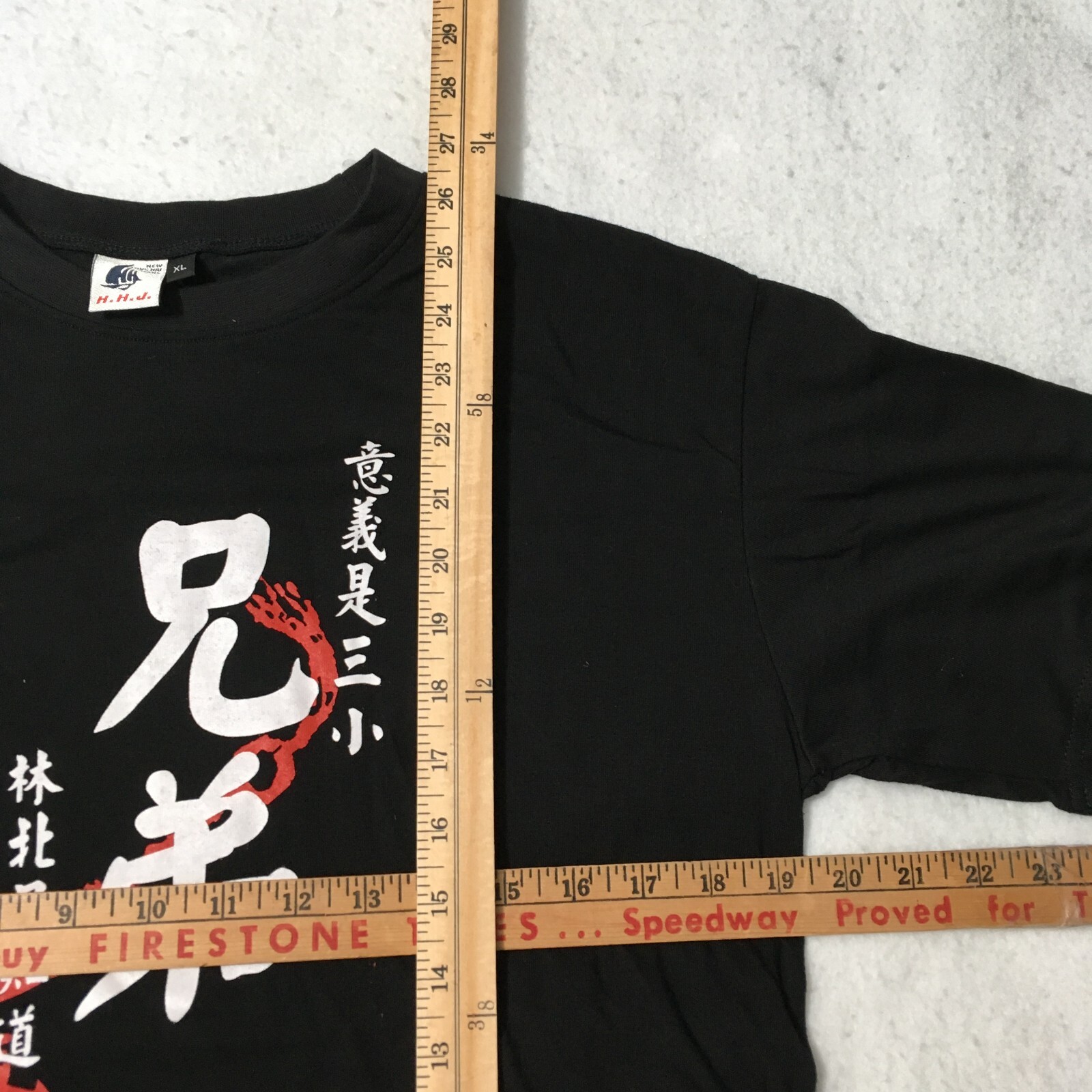 Vintage 90s Ancient Chinese Proverb T-Shirt XL Huaxiucun Chinese Dragon scriptur gallery