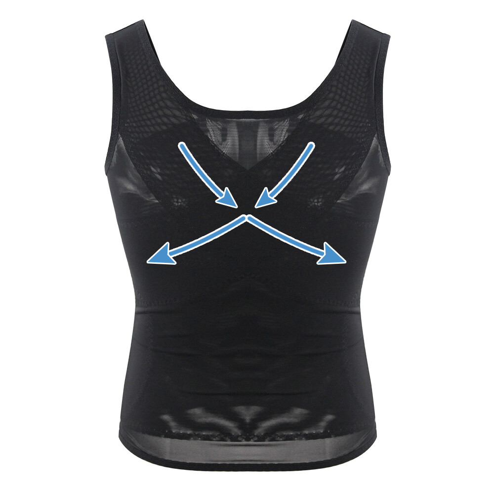 Men Extreme Compression Shirt to Hide Gynecomastia Moobs Chest Undershirt Shaper gallery