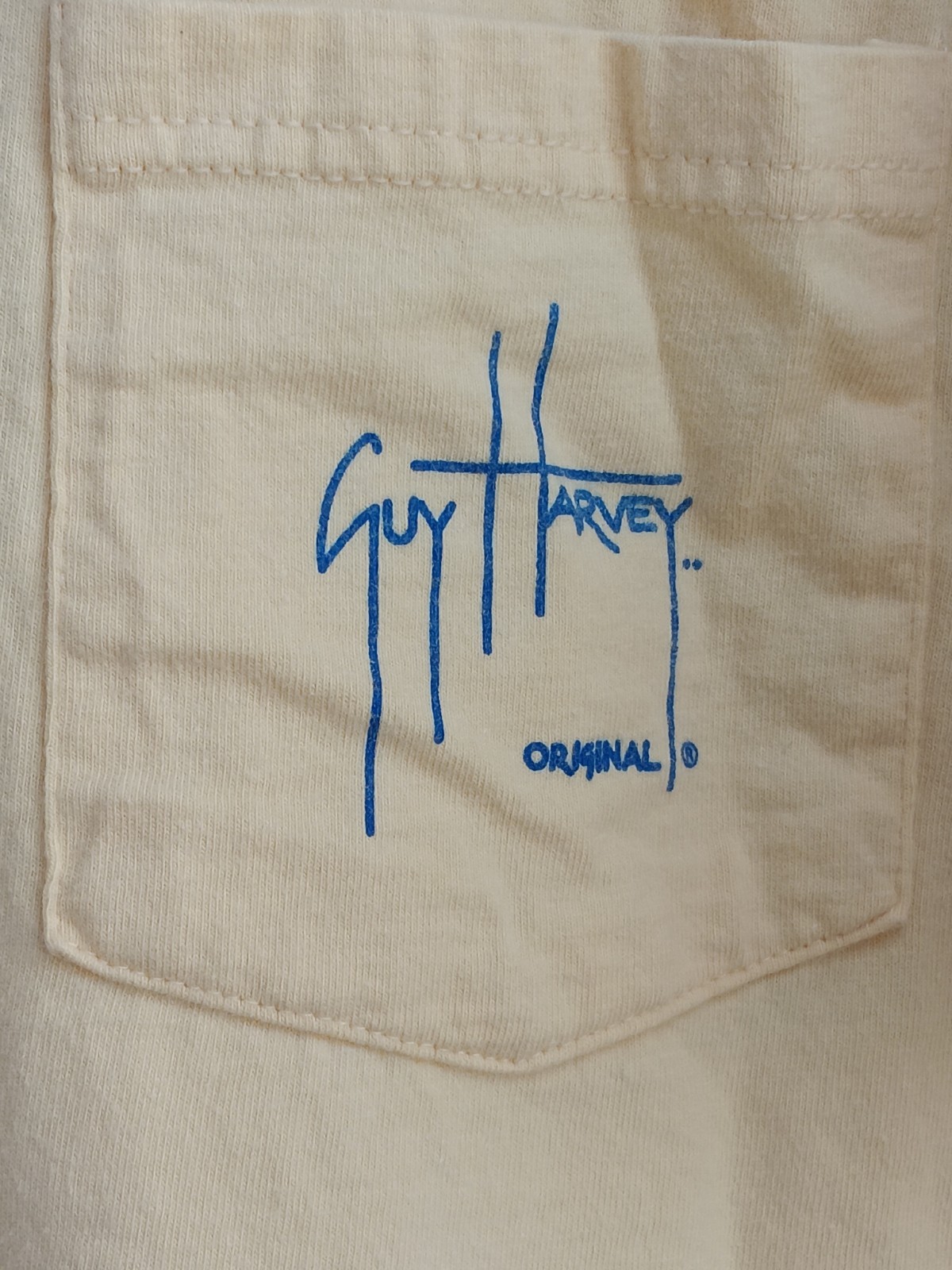 Vtg Guy Harvey By AFTCO Bluewater T Shirt Mens Size XL 2004 Graphic Logo Pocket gallery