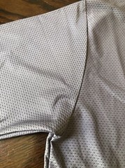 A4 N4184 Mens Short Sleeve Full Button Baseball Jersey Gray, Size Small, New!!!