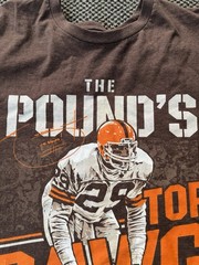 HANFORD DIXON Throwback #29 Cleveland Browns TOP DAWG Shirt XL Extra Large NFL