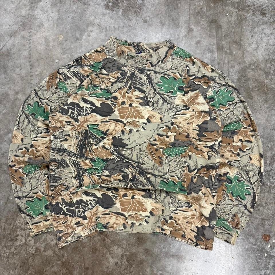 Vintage 90s Advantage Camo Boxy Fit Long Sleeve Size L gallery