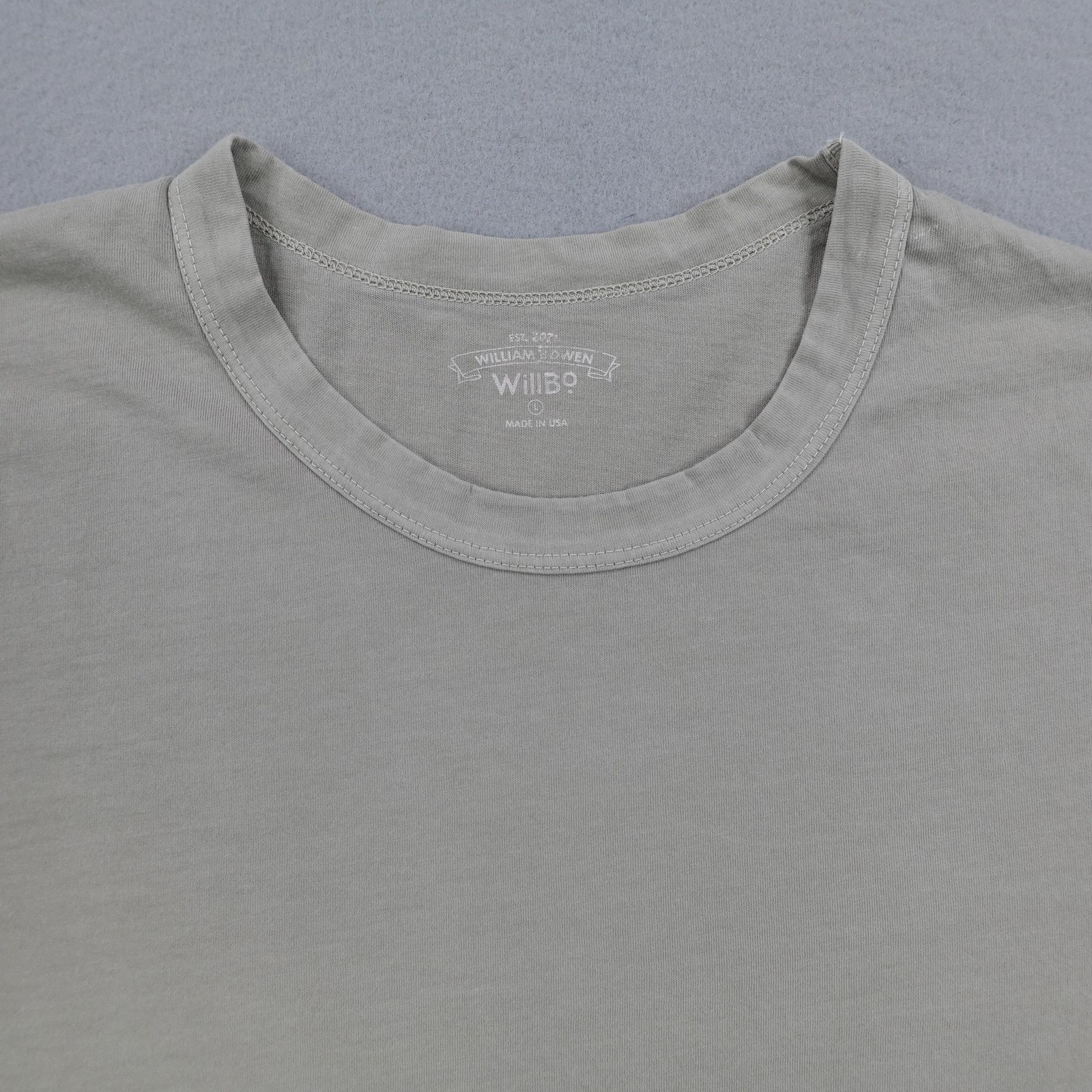 WillBO Shirt Mens Large Green Supima Cotton William Bowen Surf USA Minimalist gallery