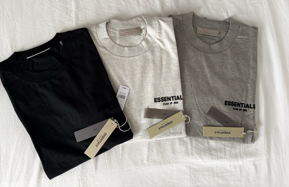 Fear of God Essentials Original Authentic Logo T-Shirt Men’s Streetwear Tee