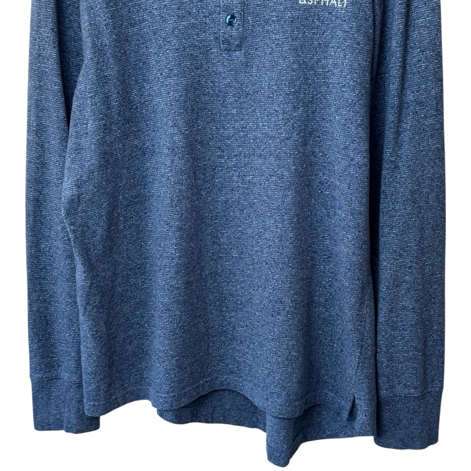 Asphalt Yacht Club Blue White Micro Stripe Long Sleeve Preppy Chic Nautical M gallery