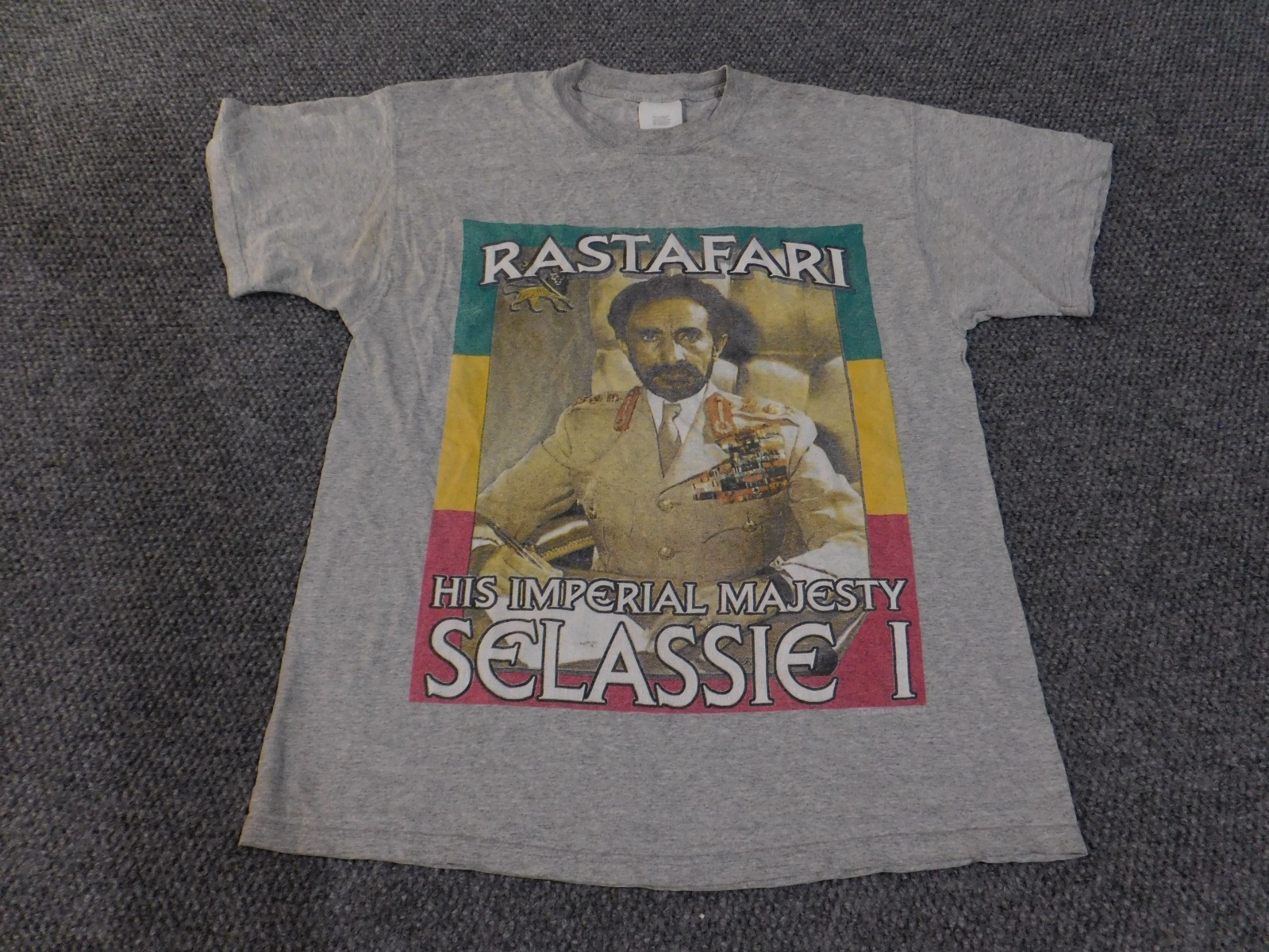 Vintage Rastafari Selassie I Shirt Mens XL Gray His Imperial Majesty Reggae 2003 gallery