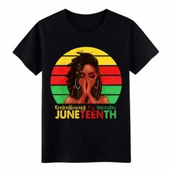 Juneteenth Remembering My Ancestors Vintage T-Shirt Black Heritage Tee for Women