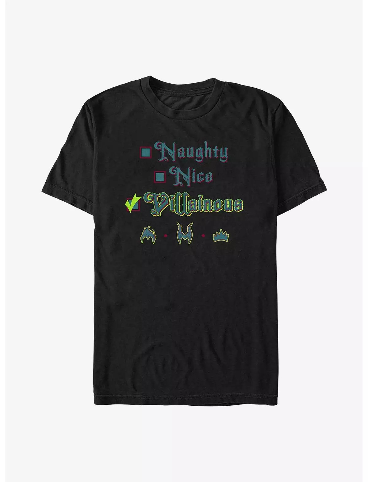 Disney Villains Villainous Checklist T-Shirt Size S - 5XL Gift For Friends gallery