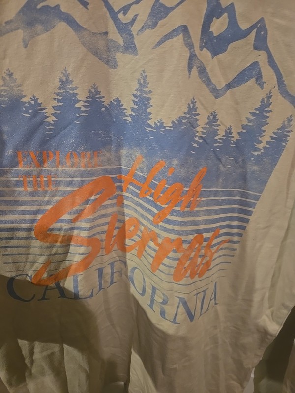 Beige Original Use Explore the High Sierras Long Sleeve T-Shirt Medium gallery