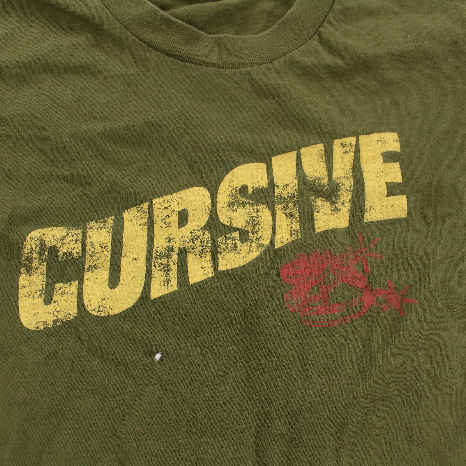 vtg Cursive t-shirt SMALL indie rock emo bright eyes american apparel 90s 00s gallery