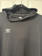 Umbro Sleeveless Hooded Pullover Shirt Men 2XL Black 1J03