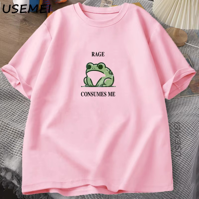 Funny Frog Graphic T-Shirt Rage Consumes Me Meme Unisex Tee gallery
