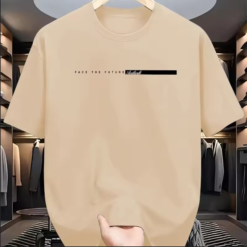 Oversized Men’s Cotton Y2K T-Shirt Lightweight Breathable High Street Casual Tee gallery